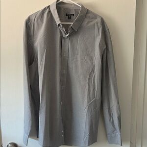 George Men's Classic Gray Dress Shirt